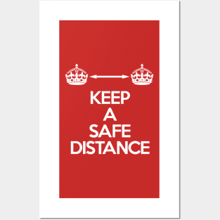 Social Distancing in Keep Calm Style Posters and Art